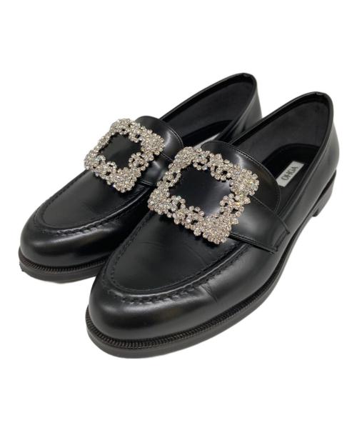 OHGA（オオガ）OHGA (オオガ) ビジューローファー ブラック サイズ:24の古着・服飾アイテム