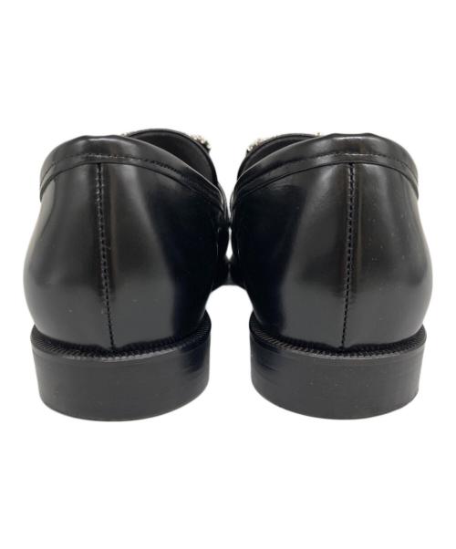 OHGA（オオガ）OHGA (オオガ) ビジューローファー ブラック サイズ:24の古着・服飾アイテム