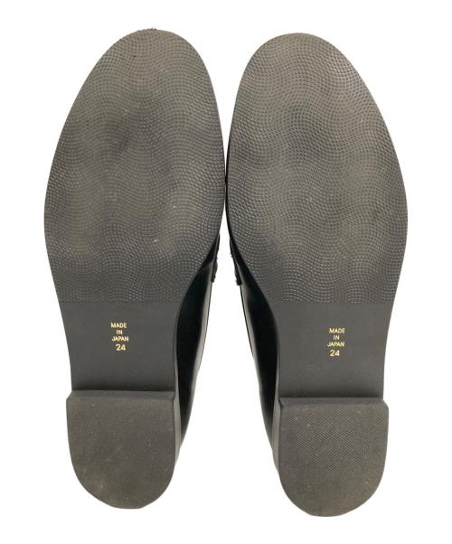 OHGA（オオガ）OHGA (オオガ) ビジューローファー ブラック サイズ:24の古着・服飾アイテム