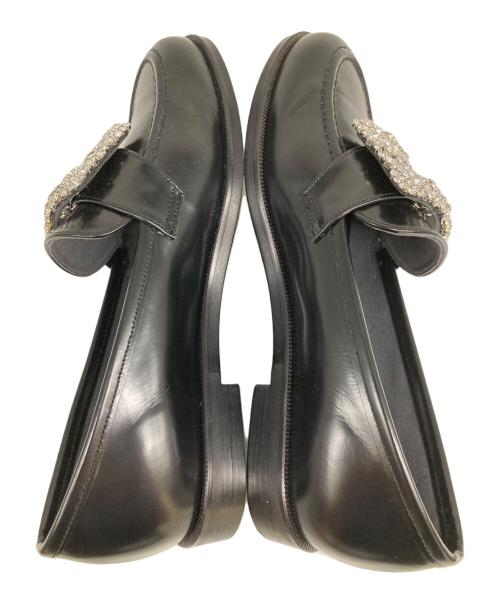 OHGA（オオガ）OHGA (オオガ) ビジューローファー ブラック サイズ:24の古着・服飾アイテム