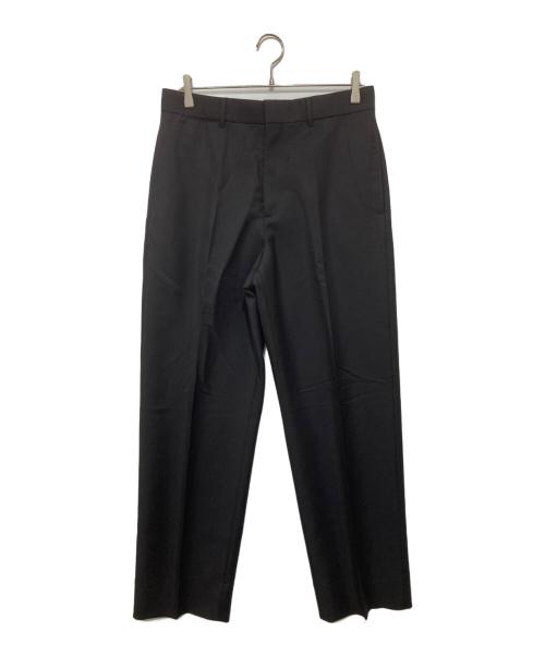 DIOR HOMME（ディオール オム）DIOR HOMME (ディオール オム) プリーツディテールウールブランドパンツ ブラック サイズ:48の古着・服飾アイテム