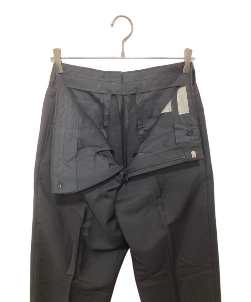 DIOR HOMME（ディオール オム）DIOR HOMME (ディオール オム) プリーツディテールウールブランドパンツ ブラック サイズ:48の古着・服飾アイテム
