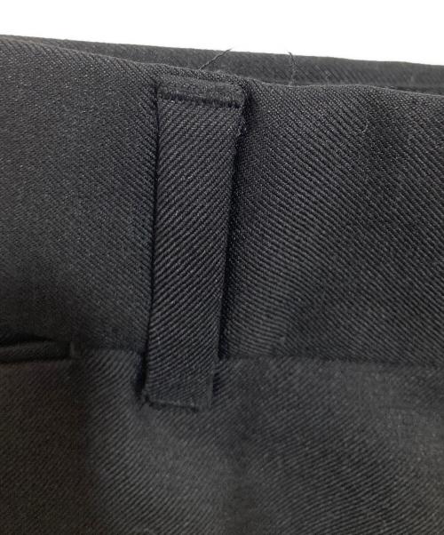 DIOR HOMME（ディオール オム）DIOR HOMME (ディオール オム) プリーツディテールウールブランドパンツ ブラック サイズ:48の古着・服飾アイテム