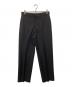 DIOR HOMME（ディオール オム）の古着「プリーツディテールウールブランドパンツ」｜ブラック