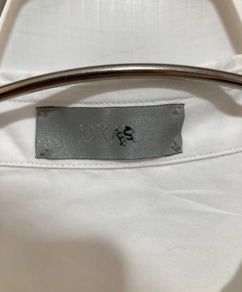 DIOR HOMME（ディオール オム）DIOR HOMME (ディオール オム) CDロゴ刺繍ドレスシャツ ホワイト サイズ:40の古着・服飾アイテム