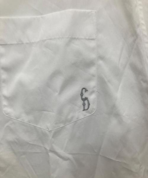 DIOR HOMME（ディオール オム）DIOR HOMME (ディオール オム) CDロゴ刺繍ドレスシャツ ホワイト サイズ:40の古着・服飾アイテム