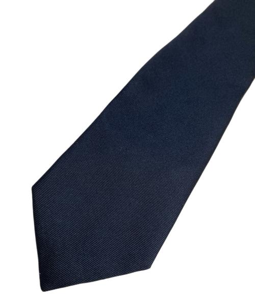 Christian Dior（クリスチャン ディオール）Christian Dior (クリスチャン ディオール) ロゴネクタイ ネイビー サイズ:不明の古着・服飾アイテム