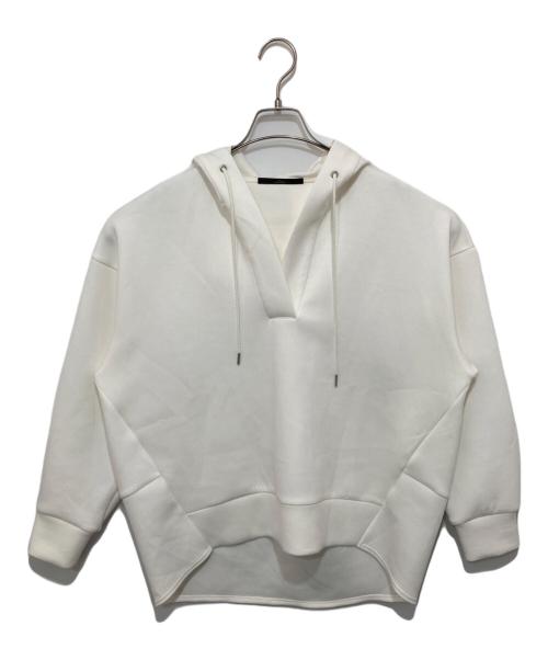 Liesse（リエス）Liesse (リエス) ダンボールスキッパーフードトップス ホワイト サイズ:FREEの古着・服飾アイテム