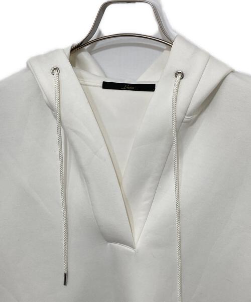 Liesse（リエス）Liesse (リエス) ダンボールスキッパーフードトップス ホワイト サイズ:FREEの古着・服飾アイテム