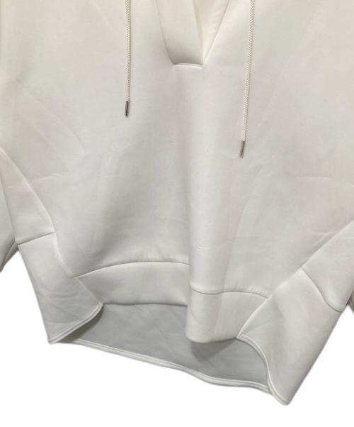 Liesse（リエス）Liesse (リエス) ダンボールスキッパーフードトップス ホワイト サイズ:FREEの古着・服飾アイテム