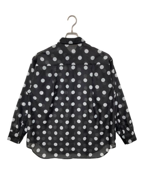 ANNE COQUINE（アンコキーヌ）ANNE COQUINE (アンコキーヌ) シアーシャツ ブラック サイズ:Mの古着・服飾アイテム