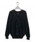 BATONER(バトナ―)（バトナ―）の古着「ROYAL RAMIE V NECK CARDIGAN」｜ブラック