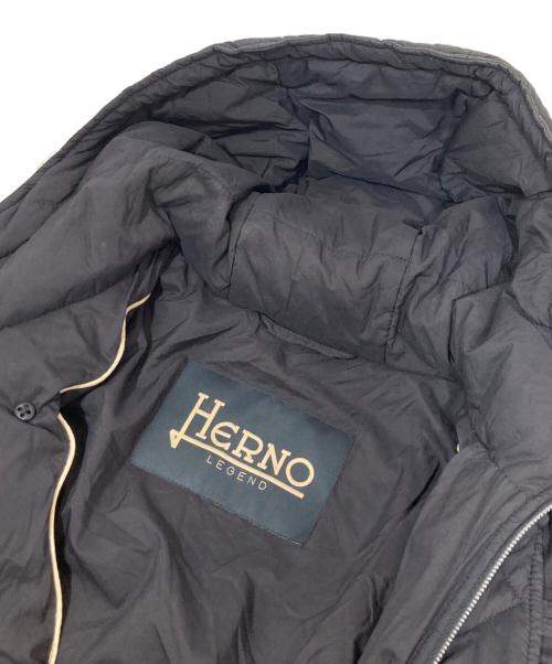 HERNO（ヘルノ）HERNO (ヘルノ)  LEGEND L’ESKIMO（レジェンドエスキモー）PI004ULE-19288-9200/ ダウンジャケット ブラック サイズ:46の古着・服飾アイテム