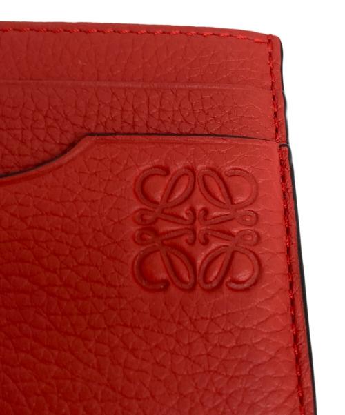 LOEWE（ロエベ）LOEWE (ロエベ) アナグラムロゴカードケース レッドの古着・服飾アイテム