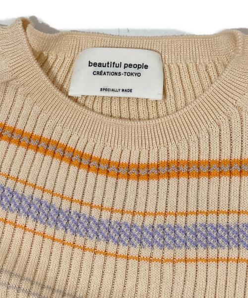 beautiful people（ビューティフルピープル）beautiful people (ビューティフルピープル) rib knit soc オレンジ サイズ:36の古着・服飾アイテム