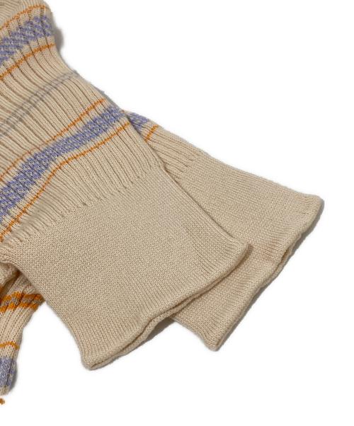 beautiful people（ビューティフルピープル）beautiful people (ビューティフルピープル) rib knit soc オレンジ サイズ:36の古着・服飾アイテム