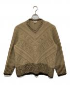 DRIES VAN NOTENドリスヴァンノッテン）の古着「ローゲージニット ライカ期」｜ベージュ