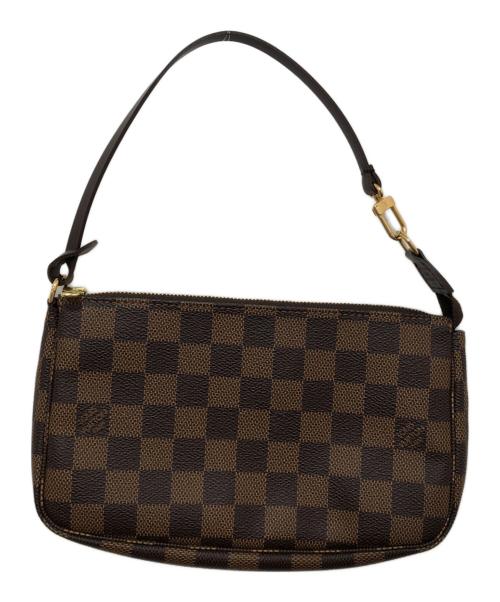 LOUIS VUITTON（ルイ ヴィトン）LOUIS VUITTON (ルイ ヴィトン) ダミエ ポシェット･アクセソワール N51985 アクセサリーポーチ ブラウンの古着・服飾アイテム