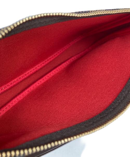 LOUIS VUITTON（ルイ ヴィトン）LOUIS VUITTON (ルイ ヴィトン) ダミエ ポシェット･アクセソワール N51985 アクセサリーポーチ ブラウンの古着・服飾アイテム