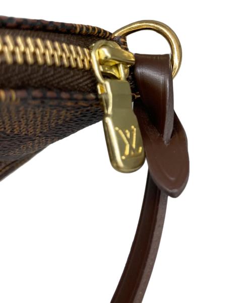 LOUIS VUITTON（ルイ ヴィトン）LOUIS VUITTON (ルイ ヴィトン) ダミエ ポシェット･アクセソワール N51985 アクセサリーポーチ ブラウンの古着・服飾アイテム