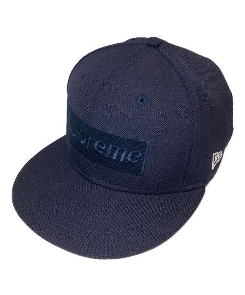 SUPREME（シュプリーム）SUPREME (シュプリーム) New Era (ニューエラ) Tonal Box Logo Cap　トナルボックスロゴキャップ　 ネイビー サイズ:7 3/8 58.7cmの古着・服飾アイテム