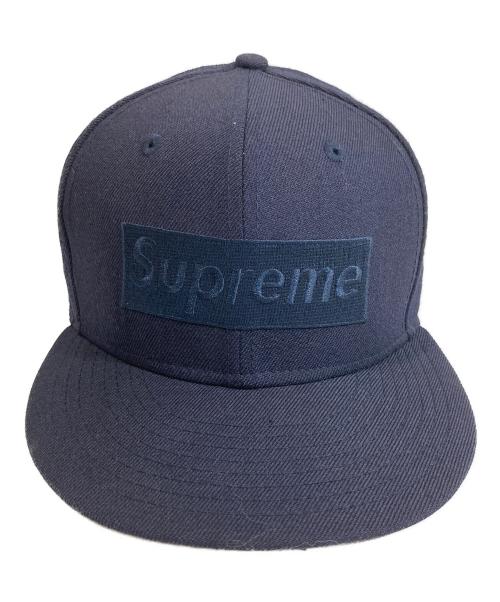 SUPREME（シュプリーム）SUPREME (シュプリーム) New Era (ニューエラ) Tonal Box Logo Cap　トナルボックスロゴキャップ　 ネイビー サイズ:7 3/8 58.7cmの古着・服飾アイテム