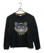 KENZOケンゾー）の古着「タイガー刺繍スウェット」｜ブラック