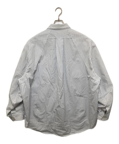 Hed Mayner（ヘド メイナー）Hed Mayner (ヘド メイナー) STRIPED SHIRT ホワイト サイズ:Mの古着・服飾アイテム