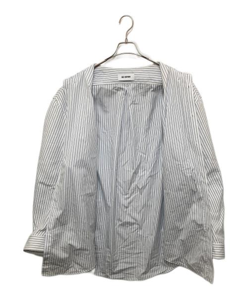 Hed Mayner（ヘド メイナー）Hed Mayner (ヘド メイナー) STRIPED SHIRT ホワイト サイズ:Mの古着・服飾アイテム