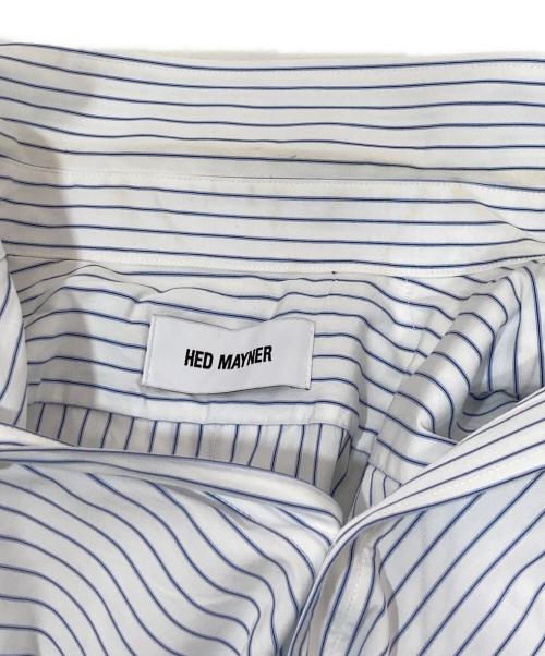 Hed Mayner（ヘド メイナー）Hed Mayner (ヘド メイナー) STRIPED SHIRT ホワイト サイズ:Mの古着・服飾アイテム