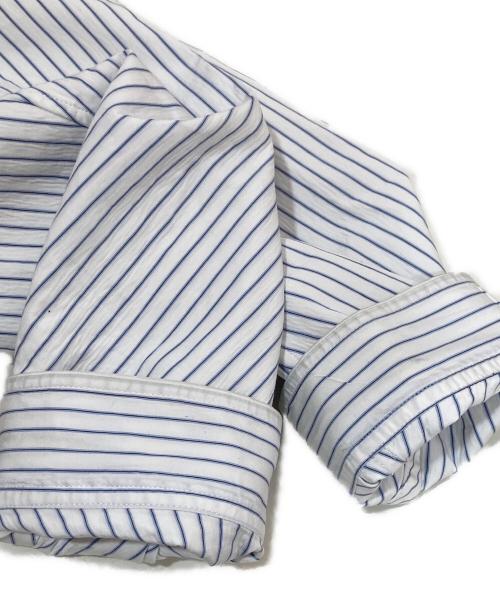 Hed Mayner（ヘド メイナー）Hed Mayner (ヘド メイナー) STRIPED SHIRT ホワイト サイズ:Mの古着・服飾アイテム