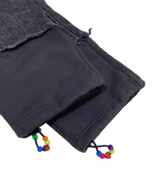 SIIILON（シーロン）SIIILON (シーロン) Breaking denim&sweat ブラック サイズ:Sの古着・服飾アイテム