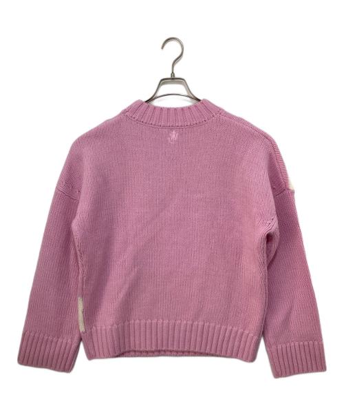 J.W.ANDERSON（ジェイダブリューアンダーソン）J.W.ANDERSON (ジェイダブリューアンダーソン) スワンインターシャニット ピンク サイズ:XSの古着・服飾アイテム