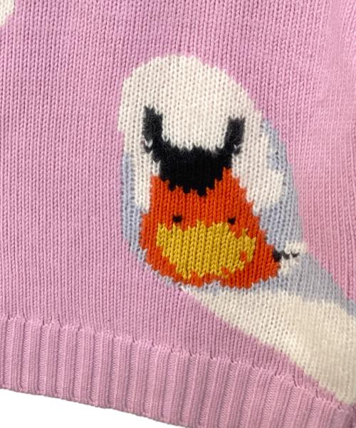 J.W.ANDERSON（ジェイダブリューアンダーソン）J.W.ANDERSON (ジェイダブリューアンダーソン) スワンインターシャニット ピンク サイズ:XSの古着・服飾アイテム