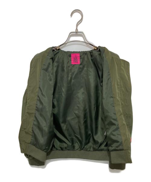 tamaoworld（タマオワールド）tamaoworld (タマオワールド) 刺繍ブルゾン オリーブ サイズ:FREEの古着・服飾アイテム