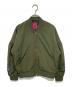 tamaoworld（タマオワールド）の古着「刺繍ブルゾン」｜オリーブ