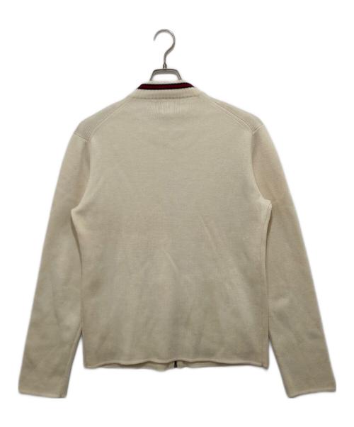GUCCI（グッチ）GUCCI (グッチ) シェリーライン ジップアップニットジャケット / 131689.Z2241 ホワイト サイズ:XLの古着・服飾アイテム