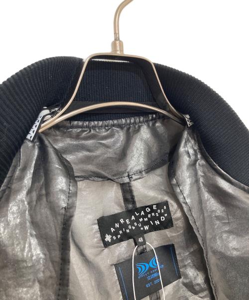 ANREALAGE（アンリアレイジ）ANREALAGE (アンリアレイジ) WIND MA-1 ブラック サイズ:48の古着・服飾アイテム