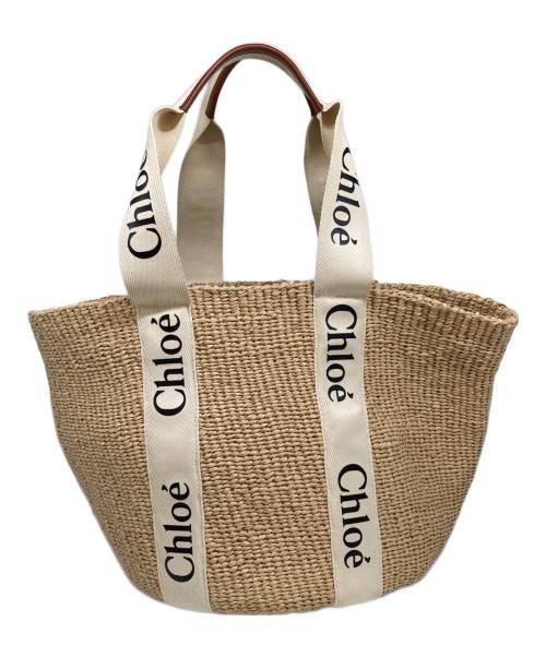 Chloe（クロエ）Chloe (クロエ) WOODY Large Basket Bag ベージュの古着・服飾アイテム