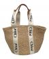 Chloe（クロエ）の古着「WOODY Large Basket Bag」｜ベージュ