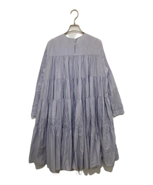 merlette（マーレット）merlette (マーレット) ティアードギャザーワンピース ブルー サイズ:XXSの古着・服飾アイテム