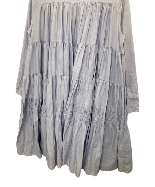 merlette（マーレット）merlette (マーレット) ティアードギャザーワンピース ブルー サイズ:XXSの古着・服飾アイテム