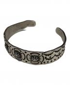 Navajoナバホ）の古着「ナバホスタンプワークバングル」｜シルバー