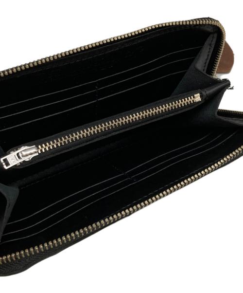 htc（エイチティーシー）HTC (エイチティーシー) ZIPPER LARGE レザーウォレット ブラックの古着・服飾アイテム
