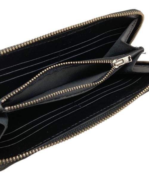 htc（エイチティーシー）HTC (エイチティーシー) ZIPPER LARGE レザーウォレット ブラックの古着・服飾アイテム
