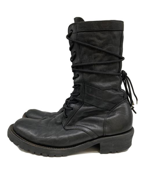 ISAMU KATAYAMA（イサムカタヤマ）ISAMU KATAYAMA (イサムカタヤマ) レースアップレザーブーツ ブラック サイズ:不明の古着・服飾アイテム