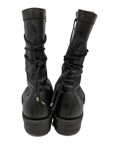 ISAMU KATAYAMA（イサムカタヤマ）ISAMU KATAYAMA (イサムカタヤマ) レースアップレザーブーツ ブラック サイズ:不明の古着・服飾アイテム