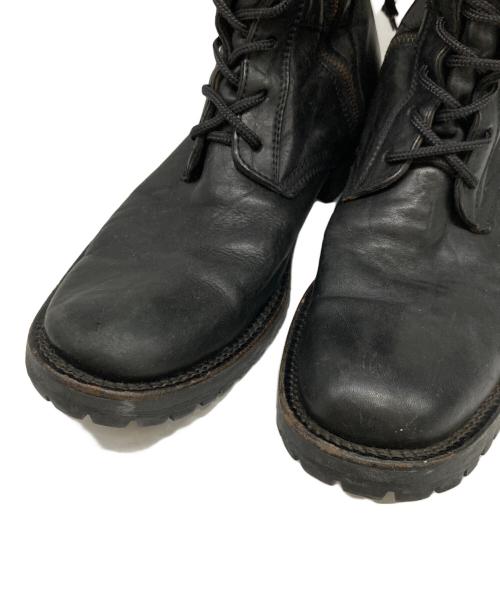 ISAMU KATAYAMA（イサムカタヤマ）ISAMU KATAYAMA (イサムカタヤマ) レースアップレザーブーツ ブラック サイズ:不明の古着・服飾アイテム