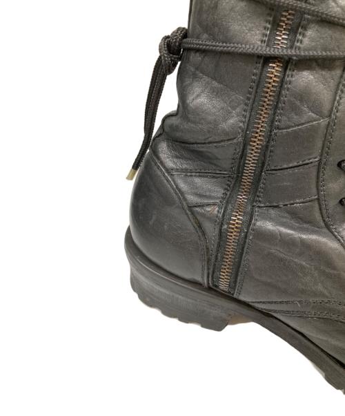 ISAMU KATAYAMA（イサムカタヤマ）ISAMU KATAYAMA (イサムカタヤマ) レースアップレザーブーツ ブラック サイズ:不明の古着・服飾アイテム