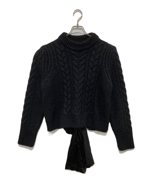 CECILIE BAHNSEN（セシリーバンセン）CECILIE BAHNSEN (セシリーバンセン) バックオープン ニット RTW0333 ブラック サイズ:XSの古着・服飾アイテム